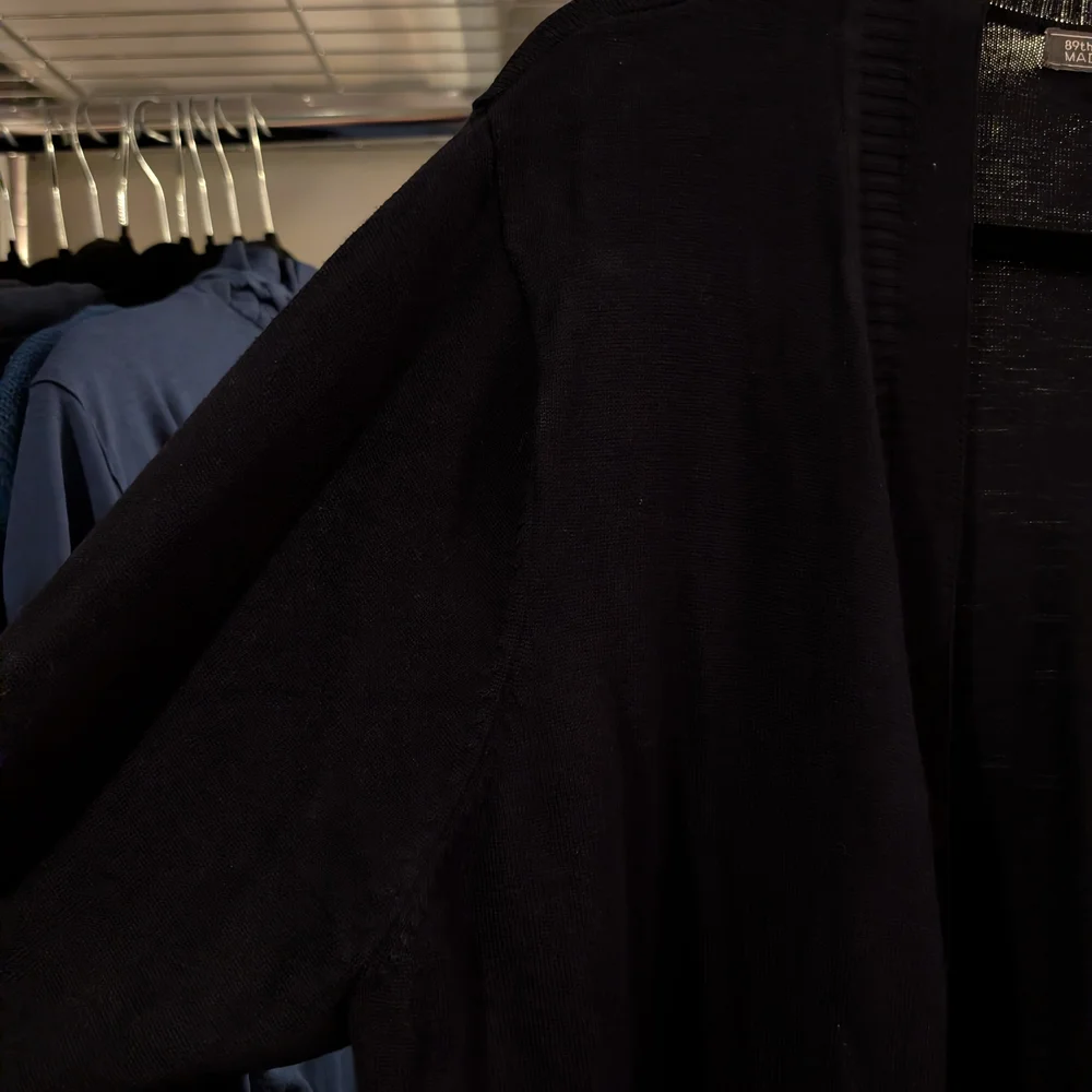 89th & Madison Midnight Blue Long Sleeve Open Front Cardigan Size 2X - Picture 5 of 10